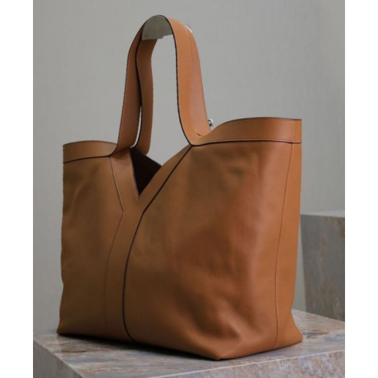Replica YSL Saint Laurent Y Leather Tote Bag Coffee Replica YSL Saint Laurent Y Leather Tote Bag Coffee