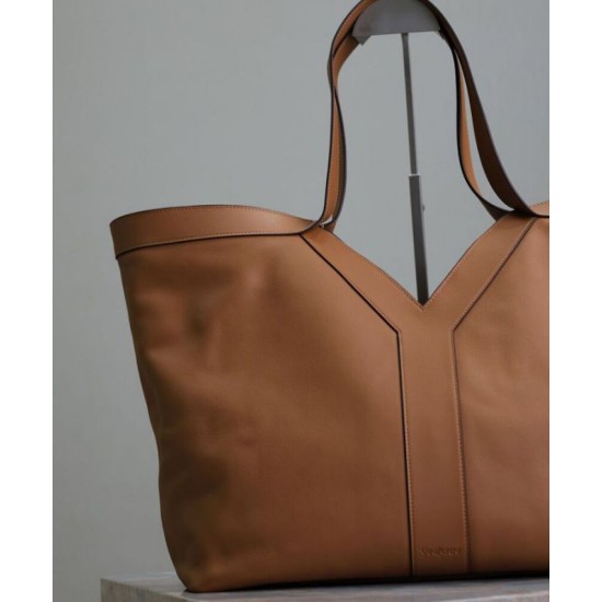 Replica YSL Saint Laurent Y Leather Tote Bag Coffee Replica YSL Saint Laurent Y Leather Tote Bag Coffee
