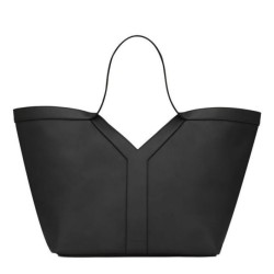 Replica YSL Saint Laurent Y Leather Tote Bag Black