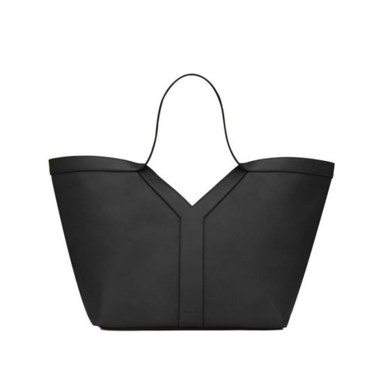 Replica YSL Saint Laurent Y Leather Tote Bag Black Replica YSL Saint Laurent Y Leather Tote Bag Black