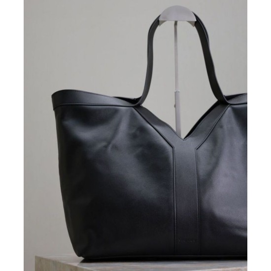 Replica YSL Saint Laurent Y Leather Tote Bag Black Replica YSL Saint Laurent Y Leather Tote Bag Black