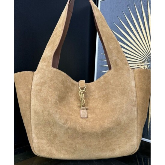 Fake YSL Saint Laurent Le 5 A 7 Bea In Suede Fawn Replica Fake YSL Saint Laurent Le 5 A 7 Bea In Suede Fawn Replica