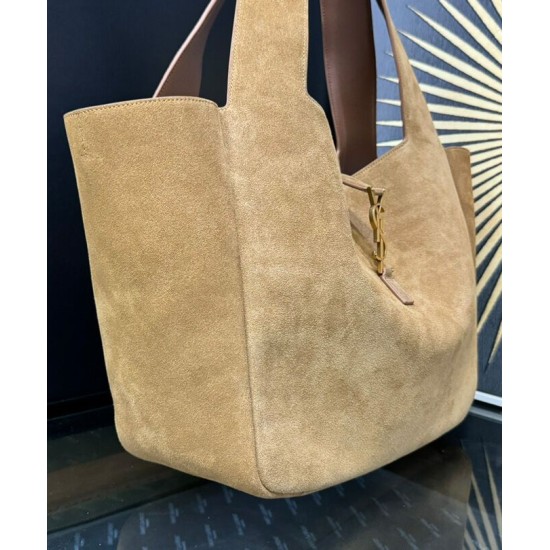 Fake YSL Saint Laurent Le 5 A 7 Bea In Suede Fawn Replica Fake YSL Saint Laurent Le 5 A 7 Bea In Suede Fawn Replica
