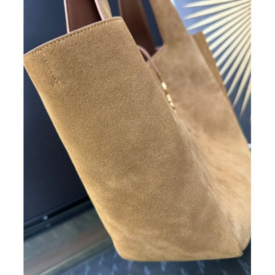 Fake YSL Saint Laurent Le 5 A 7 Bea In Suede Fawn Replica Fake YSL Saint Laurent Le 5 A 7 Bea In Suede Fawn Replica