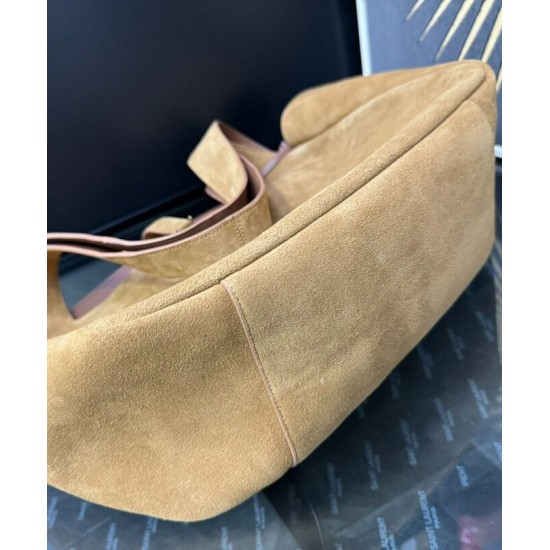 Fake YSL Saint Laurent Le 5 A 7 Bea In Suede Fawn Replica Fake YSL Saint Laurent Le 5 A 7 Bea In Suede Fawn Replica
