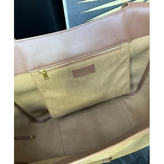 Fake YSL Saint Laurent Le 5 A 7 Bea In Suede Fawn Replica Fake YSL Saint Laurent Le 5 A 7 Bea In Suede Fawn Replica