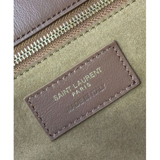 Fake YSL Saint Laurent Le 5 A 7 Bea In Suede Fawn Replica Fake YSL Saint Laurent Le 5 A 7 Bea In Suede Fawn Replica