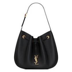 Replica YSL Saint Laurent Paris Vii Small Hobo Grained Black