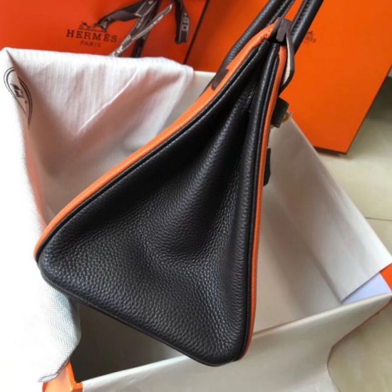 Replica Hermes Tri-Color Birkin 30cm Bag In Orange/White/Black Clemence Leather Replica Hermes Tri-Color Birkin 30cm Bag In Orange/White/Black Clemence Leather