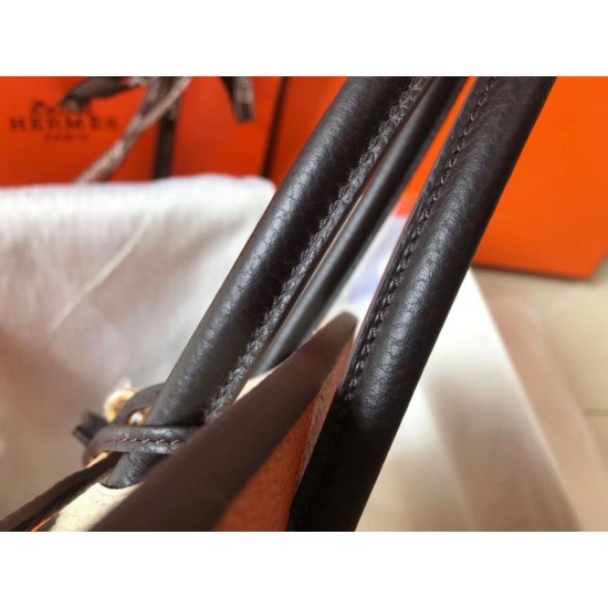 Replica Hermes Tri-Color Birkin 30cm Bag In Orange/White/Black Clemence Leather Replica Hermes Tri-Color Birkin 30cm Bag In Orange/White/Black Clemence Leather