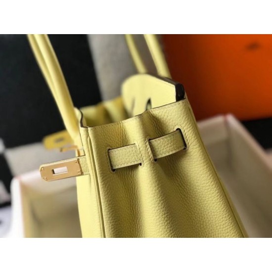 Fake Hermes Birkin 30cm Bag In Jaune Poussin Clemence Leather GHW Replica Fake Hermes Birkin 30cm Bag In Jaune Poussin Clemence Leather GHW Replica