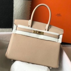 Replica Hermes Trench Clemence Birkin 30cm Bag GHW