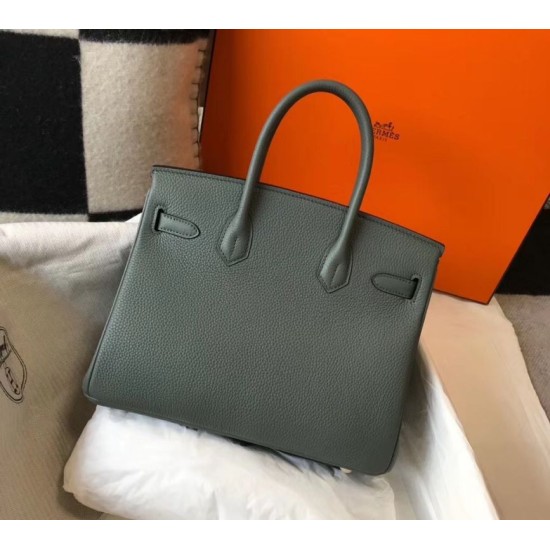 Fake Hermes Birkin 30cm Bag In Vert Amande Clemence Leather Replica Fake Hermes Birkin 30cm Bag In Vert Amande Clemence Leather Replica