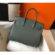 Fake Hermes Birkin 30cm Bag In Vert Amande Clemence Leather Replica Fake Hermes Birkin 30cm Bag In Vert Amande Clemence Leather Replica