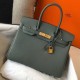 Fake Hermes Birkin 30cm Bag In Vert Amande Clemence Leather Replica Fake Hermes Birkin 30cm Bag In Vert Amande Clemence Leather Replica