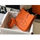 Replica Hermes Evelyne III TPM Mini Bag In Orange Clemence Leather Replica Hermes Evelyne III TPM Mini Bag In Orange Clemence Leather