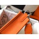 Replica Hermes Evelyne III TPM Mini Bag In Orange Clemence Leather Replica Hermes Evelyne III TPM Mini Bag In Orange Clemence Leather