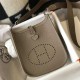 Fake Hermes Evelyne III TPM Mini Bag In Taupe Clemence Leather Replica Replica Hermes Evelyne III TPM Mini Bag In Taupe Clemence Leather