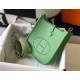Fake Hermes Evelyne III TPM Mini Bag In Vert Criquet Clemence Leather Replica Replica Hermes Evelyne III TPM Mini Bag In Vert Criquet Clemence Leather