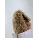 Fake YSL Saint Laurent Niki Large Shoulder Bag in Brown Shearling Replica Replica YSL Saint Laurent Niki Large Shoulder Bag in Brown Shearling