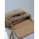 Fake YSL Saint Laurent Niki Large Shoulder Bag in Brown Shearling Replica Replica YSL Saint Laurent Niki Large Shoulder Bag in Brown Shearling