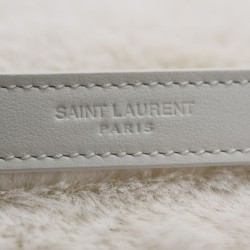 Replica YSL Saint Laurent Niki Oversized Shoulder Bag in White Shearling