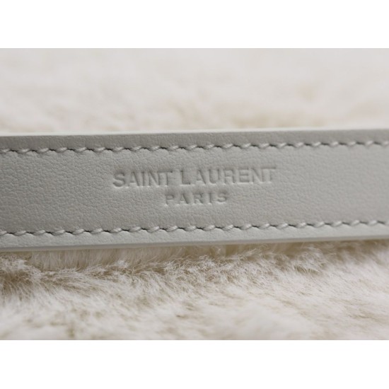 Replica YSL Saint Laurent Niki Oversized Shoulder Bag in White Shearling Replica YSL Saint Laurent Niki Oversized Shoulder Bag in White Shearling