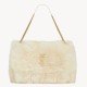 Replica YSL Saint Laurent Niki Oversized Shoulder Bag in White Shearling Replica YSL Saint Laurent Niki Oversized Shoulder Bag in White Shearling