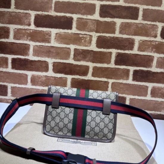 Replica Gucci ophidia small Men belt bag 752597 brown