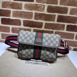 Replica Gucci ophidia small Men belt bag 752597 brown