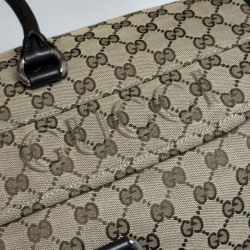 Replica Gucci gg canvas medium Men duffle bag 802095 Brown