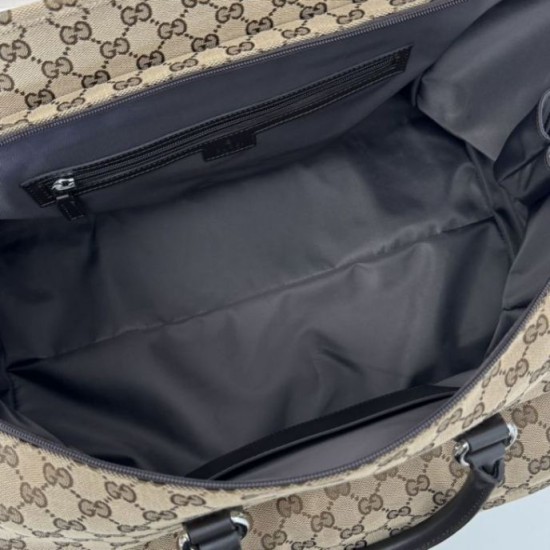 Replica Gucci gg canvas medium Men duffle bag 802095 Brown