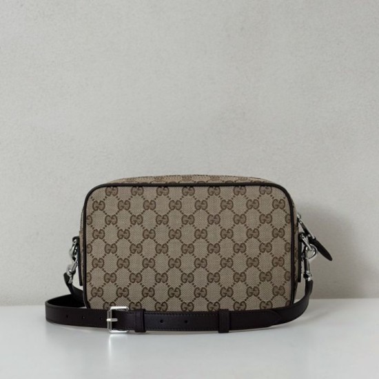 Replica Gucci gg canvas small men crossbody bag 834802 Brown