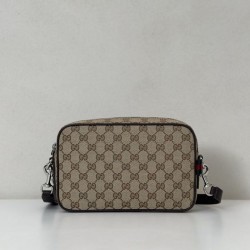 Replica Gucci gg canvas small men crossbody bag 834802 Brown
