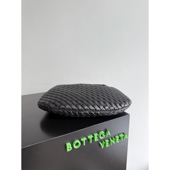 Best Replica Bottega Veneta Veneta Intrecciato Medium Crossbody Bag Black