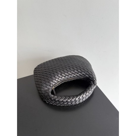 Best Replica Bottega Veneta Veneta Intrecciato Medium Crossbody Bag Black