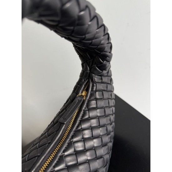 Best Replica Bottega Veneta Veneta Intrecciato Medium Crossbody Bag Black