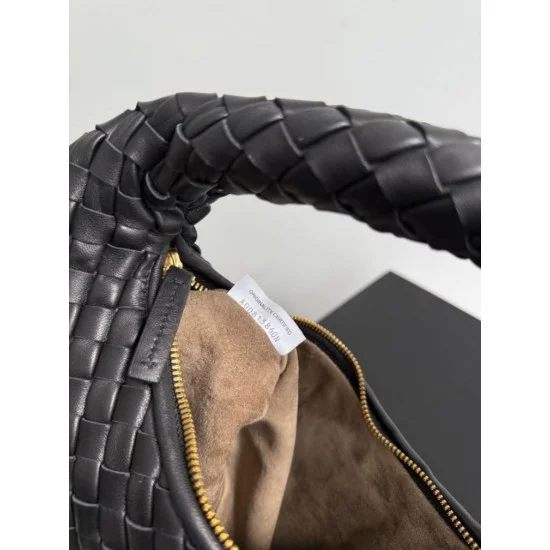 Best Replica Bottega Veneta Veneta Intrecciato Medium Crossbody Bag Black