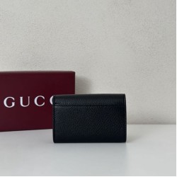 Top Replica Gucci Softbit Card Holder 828148 Black