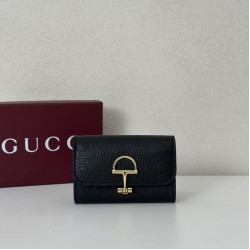 Top Replica Gucci Softbit Card Holder 828148 Black