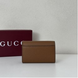 Top Replica Gucci Softbit Card Holder 828148 Brown
