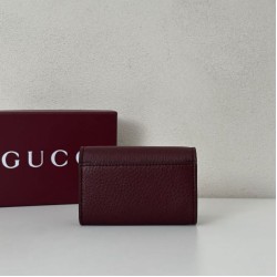 Top Replica Gucci Softbit Card Holder 828148 Wine Red