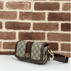 Top Replica Gucci Ophidia Mini Bag 795466 Brown