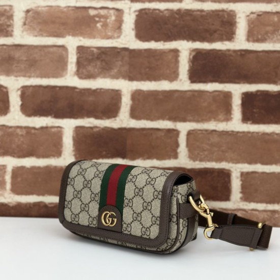 Top Replica Gucci Ophidia Mini Bag 795466 Brown