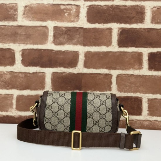 Top Replica Gucci Ophidia Mini Bag 795466 Brown