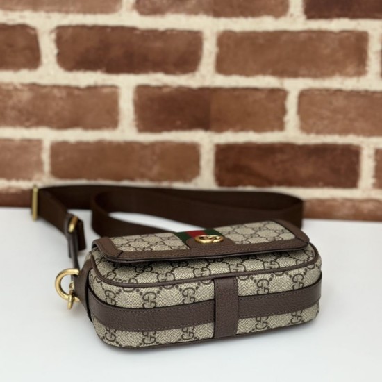 Top Replica Gucci Ophidia Mini Bag 795466 Brown