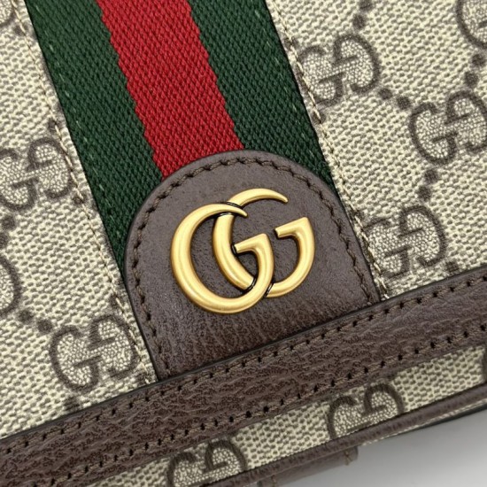 Top Replica Gucci Ophidia Mini Bag 795466 Brown