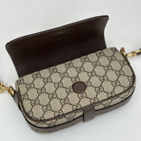 Top Replica Gucci Ophidia Mini Bag 795466 Brown