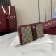 Top Replica Gucci Ophidia Zip Around Wallet 838484 Red