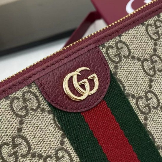 Top Replica Gucci Ophidia Zip Around Wallet 838484 Red